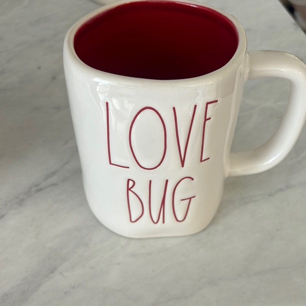 Love Bug White and Red Mug